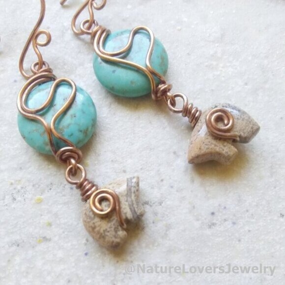 Southwestern Vibes! Mama Bears! Handmade Totem Bears & Spirit Animal Earrings - Picture 4 of 9